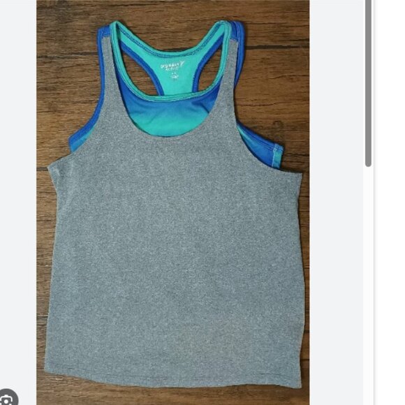 OLD NAVY Activewear Go Dry Tank with Built in Bra Girls XL (14-16) Gre… - Picture 2 of 8